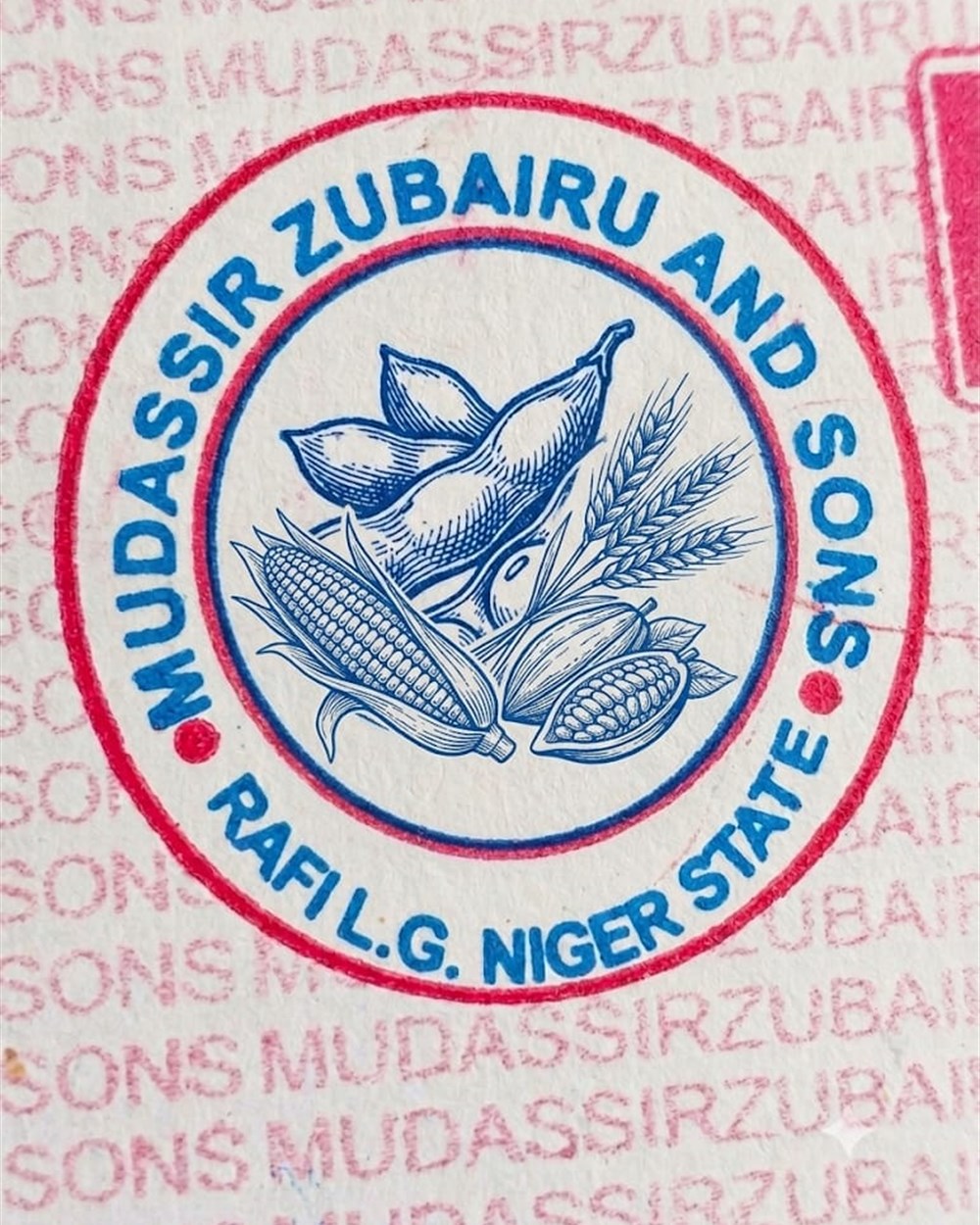 Mudassir Zubairu and Sons company seal