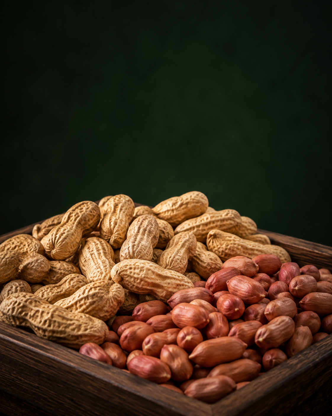 Fresh groundnuts in shells and kernels